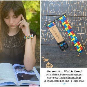Autism Awareness Bracelet, Apple Watch Band, 42/44